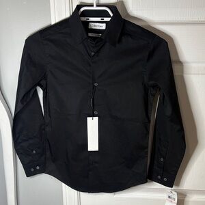Calvin Klein Kids Black Button Down Shirt